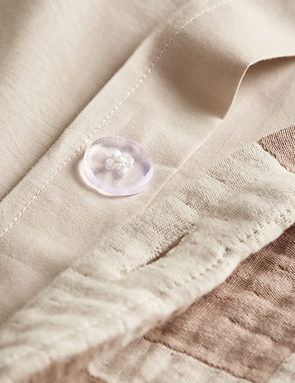 Pure Cotton Geometric Jacquard Bedding Set - VN