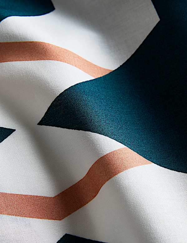 Pure Cotton Block Chain Print Bedding Set - US