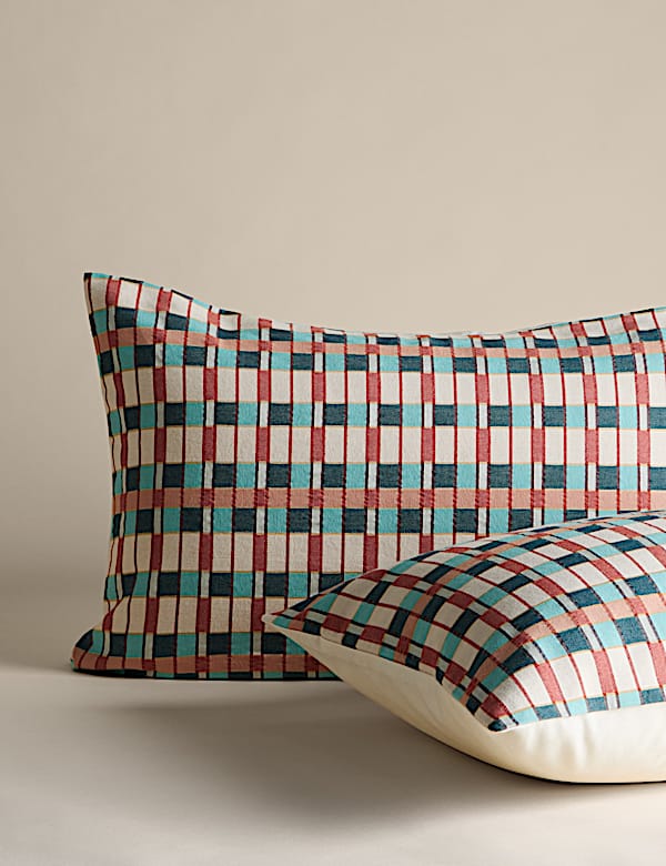 Pure Cotton Checked Jacquard Bedding Set - ES