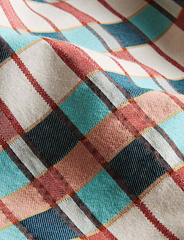 Pure Cotton Checked Jacquard Bedding Set - ES