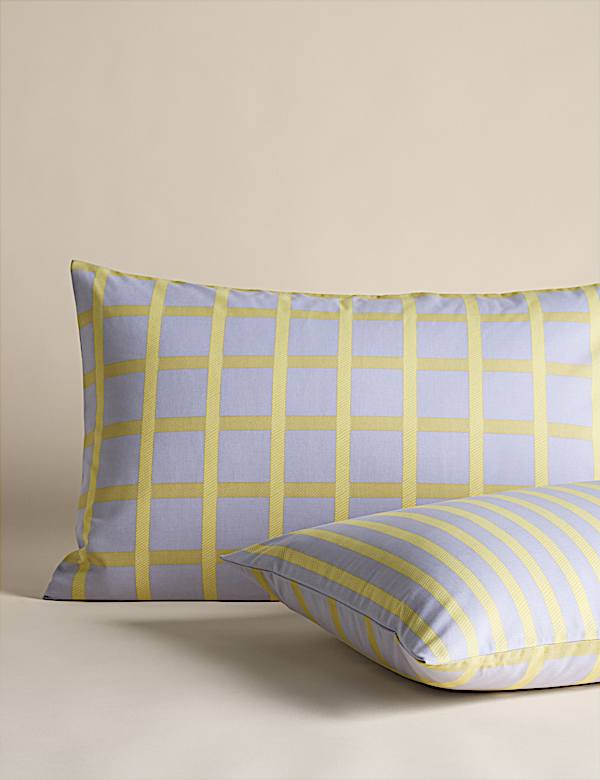 סט מצעים משובץ מתערובת כותנה - IL