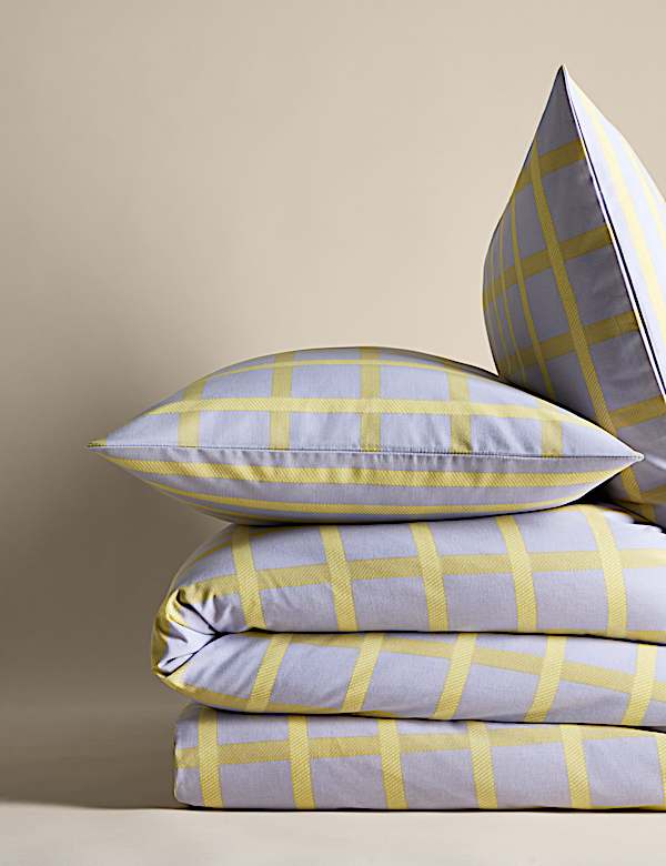 סט מצעים משובץ מתערובת כותנה - IL