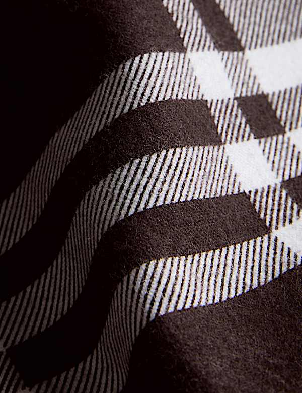 Brushed Cotton Checked Bedding Set - KR