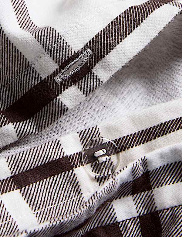 Brushed Cotton Checked Bedding Set - KR