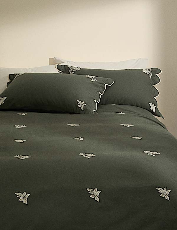 Pure Brushed Cotton Scallop Bedding Set - AU