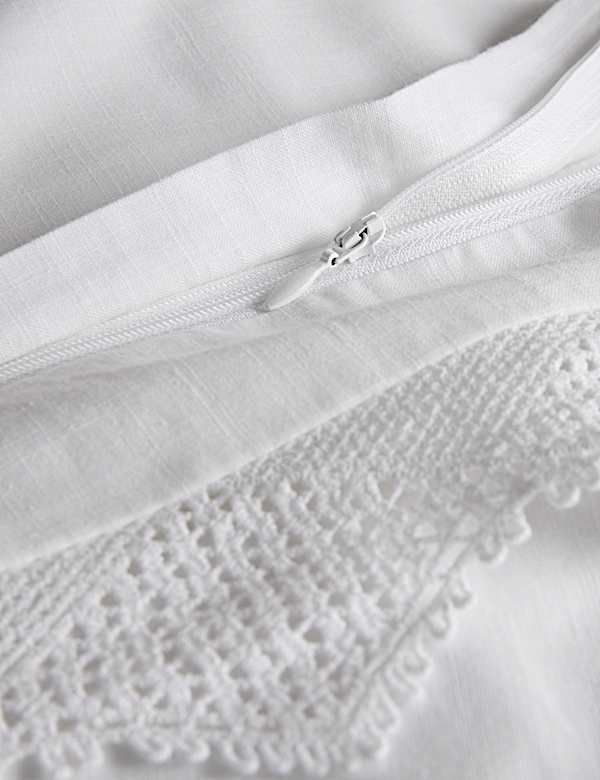 Pure Cotton Vintage Lace Embroidered Bedding Set - UA