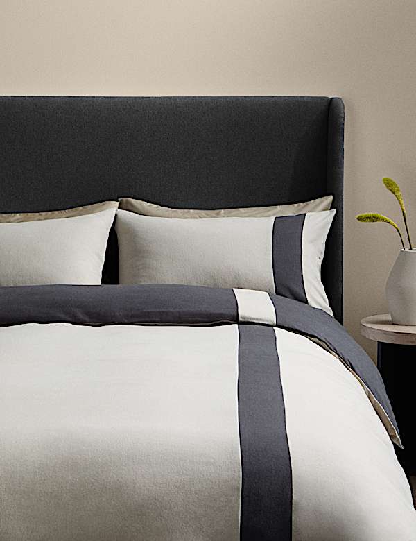 Brushed Cotton Yarn Dyed Bedding Set - US