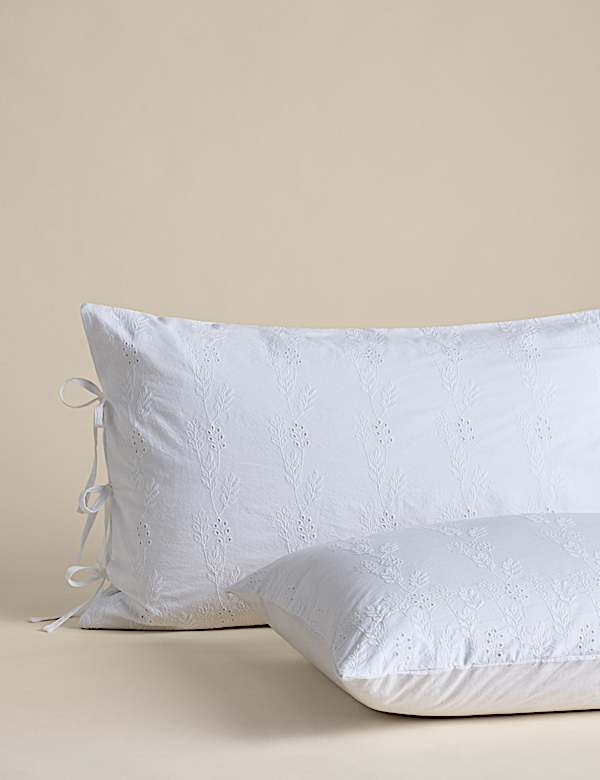 Pure Cotton Fleurine Embroidered Bedding Set - US