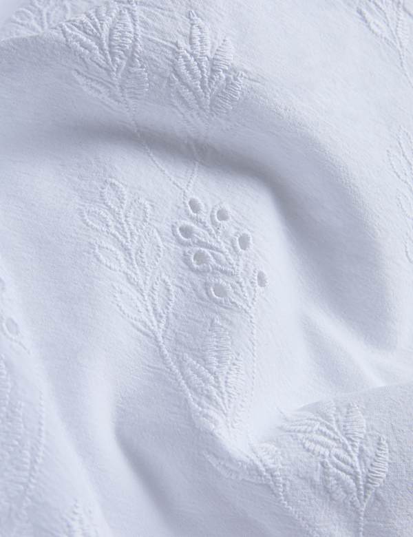 Pure Cotton Fleurine Embroidered Bedding Set - US