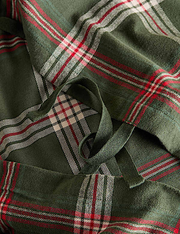 Brushed Cotton Checked Bedding Set - CH