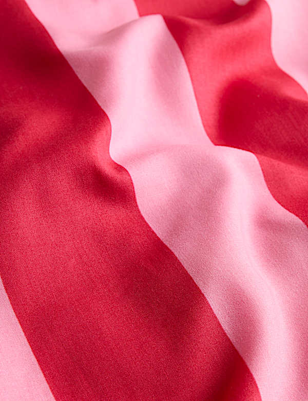 Pure Cotton Striped Ruffle Bedding Set - KG