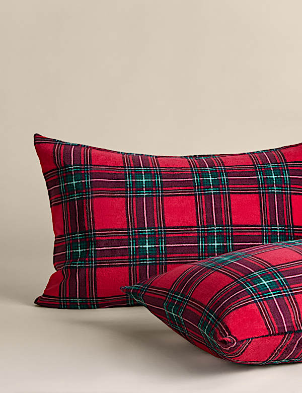 Komplet pościeli polarowej w kratę - PL