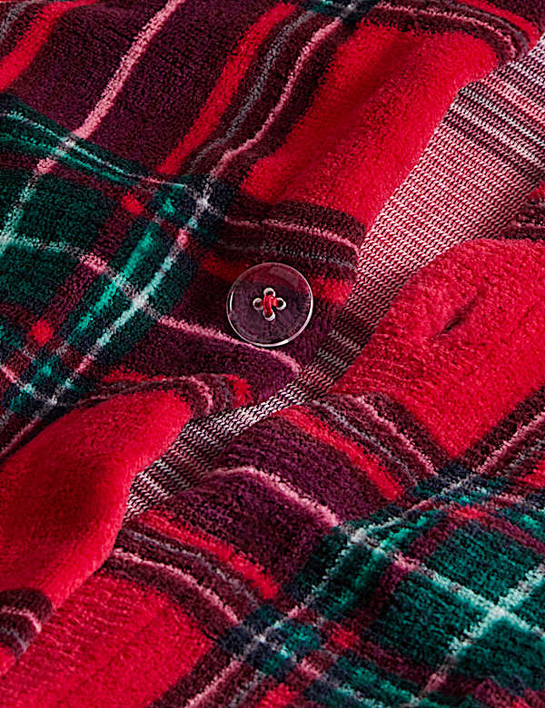 Komplet pościeli polarowej w kratę - PL