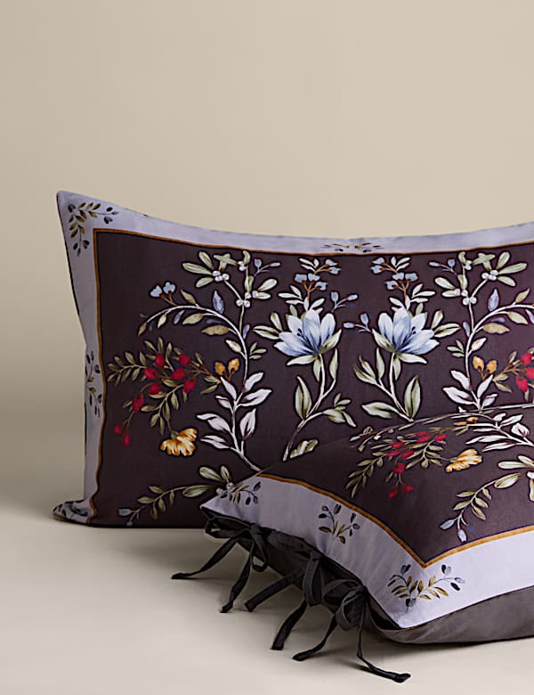 Sateen Winter Berry Print Bedding Set - TW