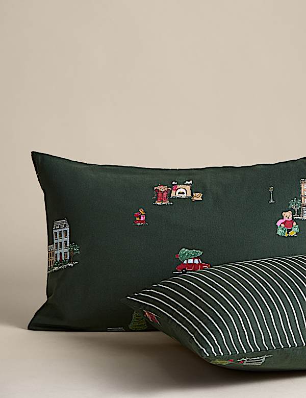 Pure Cotton Spencer Bear™ Christmas Bedding Set - SK