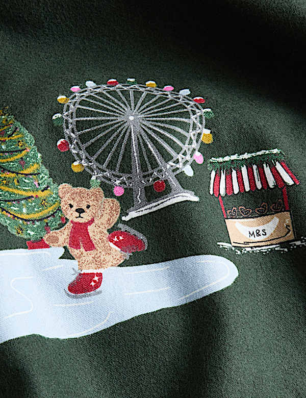 Pure Cotton Spencer Bear™ Christmas Bedding Set - SK