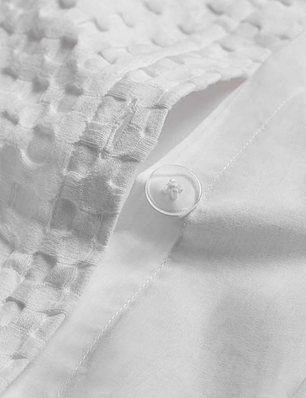 סט מצעי כותנה טהורה באריגת וופל רחבה - IL