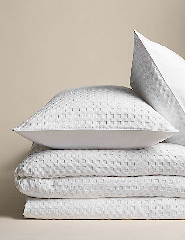 סט מצעי כותנה טהורה באריגת וופל רחבה - IL