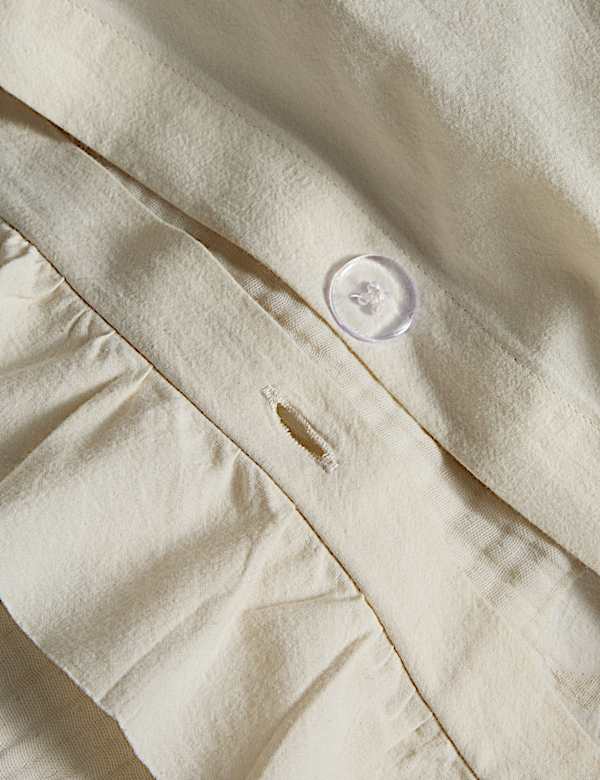 Pure Cotton Floral Jacquard Ruffle Bedding Set - JP