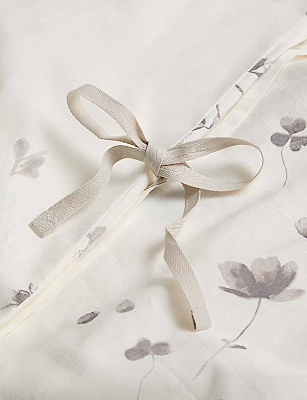 Juegos de s&aacute;banas 100 % algod&oacute;n con dise&ntilde;o de prensa floral - ES