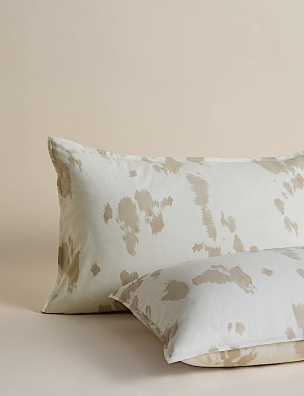 Ropa de cama de algodón con estampado de vaca - US