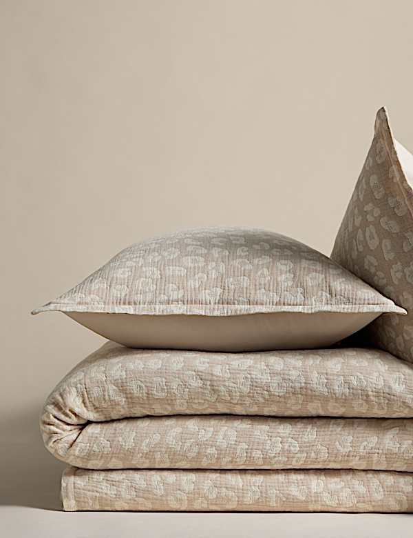 Pure Cotton Leopard Jacquard Bedding Set - PL