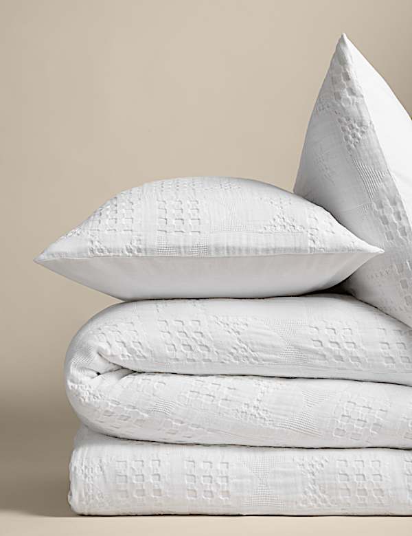 Pure Cotton Geometric Jacquard Bedding Set - KR