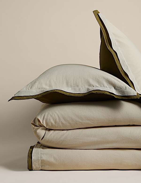 Pure Cotton Crepe Contrast Bedding Set - US