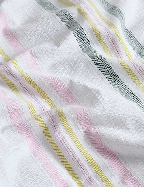Pure Cotton Contrast Stripe Bedding Set - FI