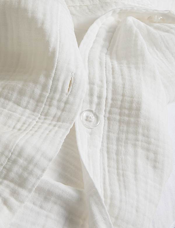 Pure Cotton Muslin Floral Sprig Bedding Set - NO