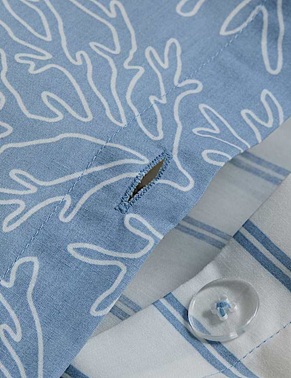 Povlečen&iacute; s potiskem kor&aacute;lů a vysok&yacute;m pod&iacute;lem bavlny - CZ