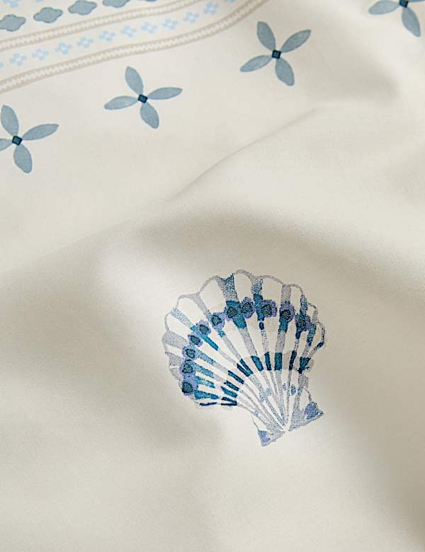 Pure Cotton Coastal Tile Print Bedding Set - NO