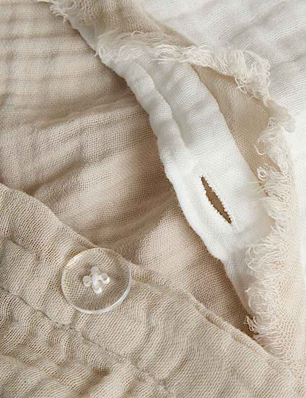 Pure Cotton Muslin Reversible Bedding Set - CY