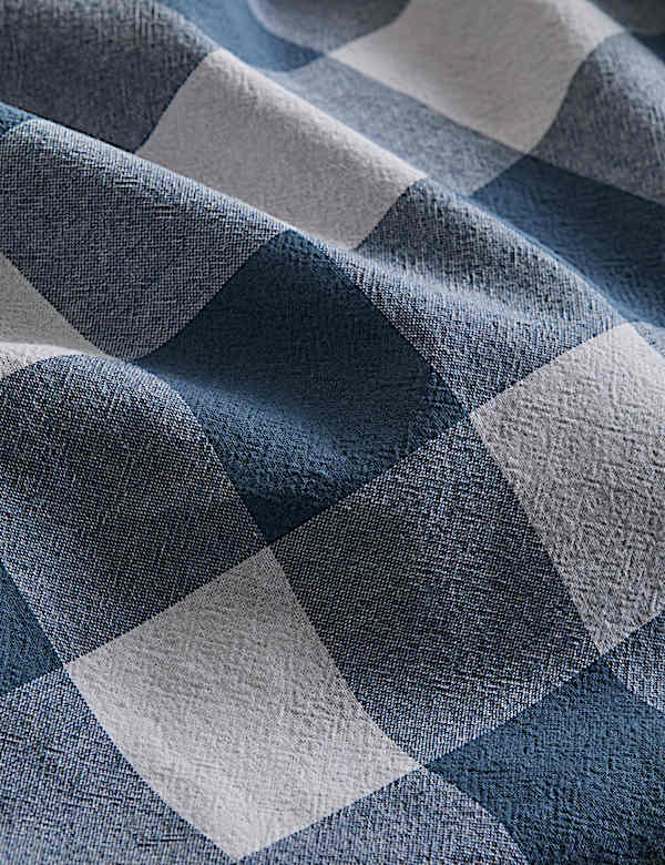 Pure Cotton Striped Gingham Bedding Set - FI