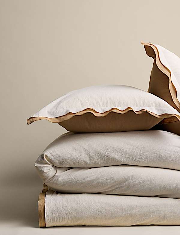 Pure Cotton Crepe Contrast Bedding Set - CZ