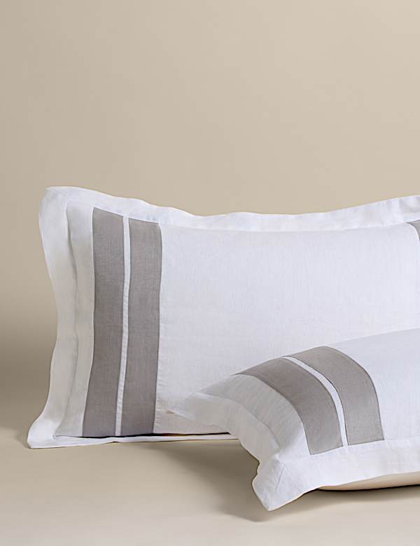 Pure Linen Panel Bedding Set - CZ