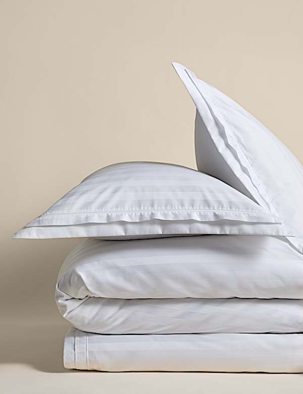 Pure Cotton Satin Striped Bedding Set - BE