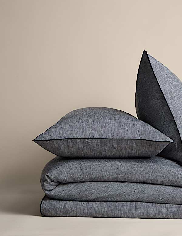 Pure Linen Chambray Bedding Set - HU