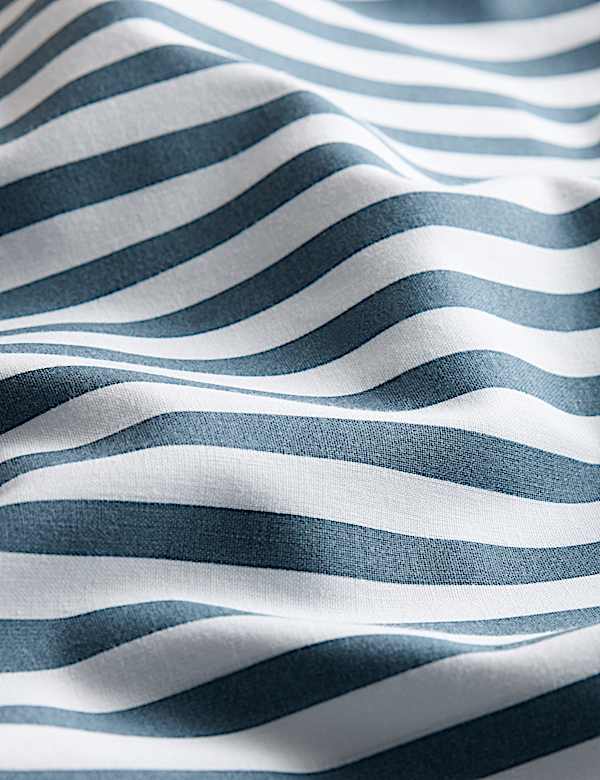 Cotton Blend Simple Stripe Bedding Set - BN