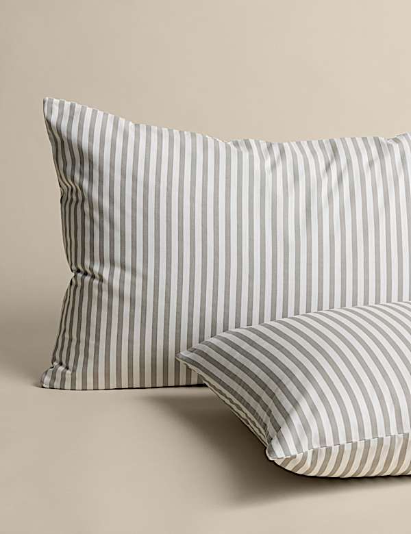 Cotton Blend Simple Stripe Bedding Set - NZ