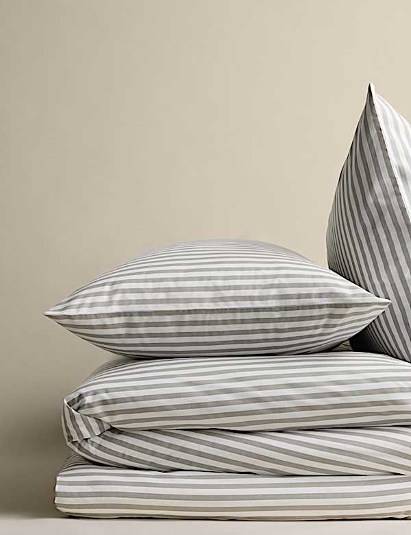 Cotton Blend Simple Stripe Bedding Set - NZ