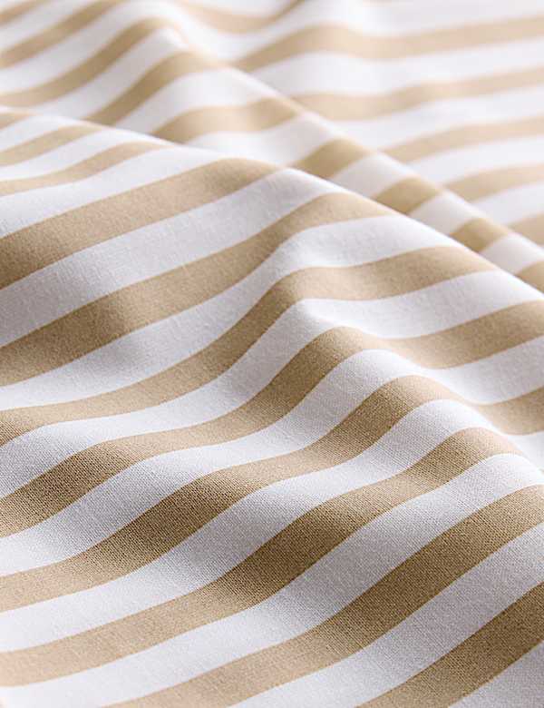 Cotton Blend Simple Stripe Bedding Set - SI