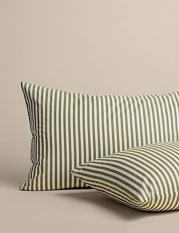 Cotton Blend Simple Stripe Bedding Set - NZ