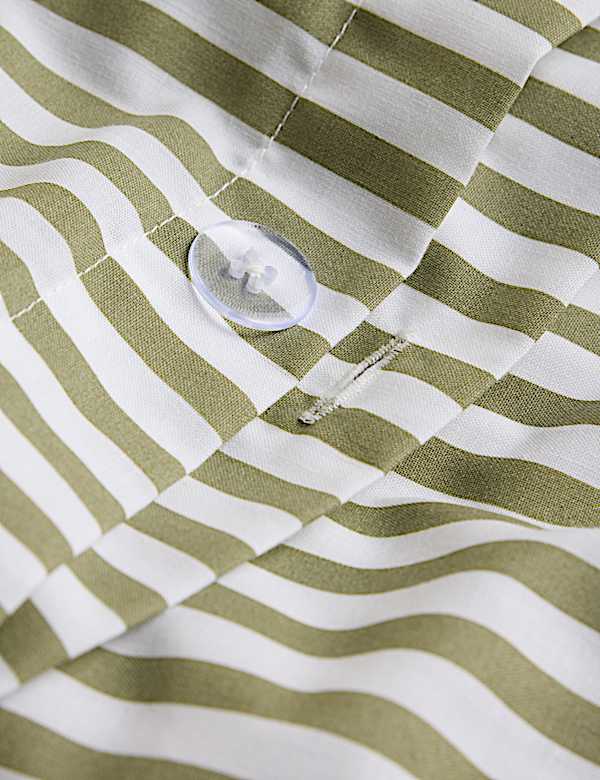 Cotton Blend Simple Stripe Bedding Set - NZ
