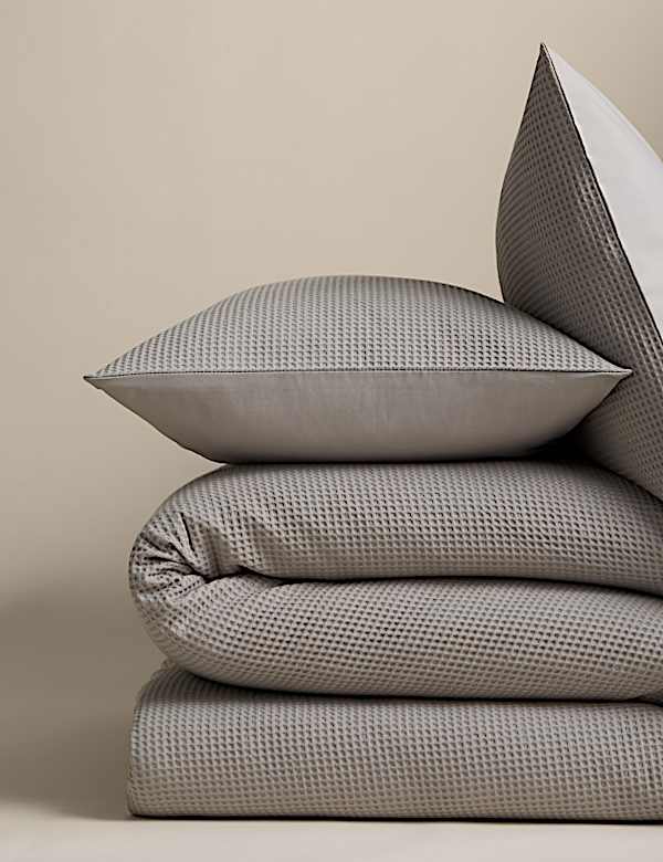 Komplet pościeli z miękkiej bawełny o splocie waflowym - PL