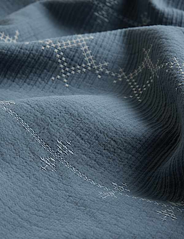 Pure Cotton Cross-Stitch Jacquard Bedding Set - US