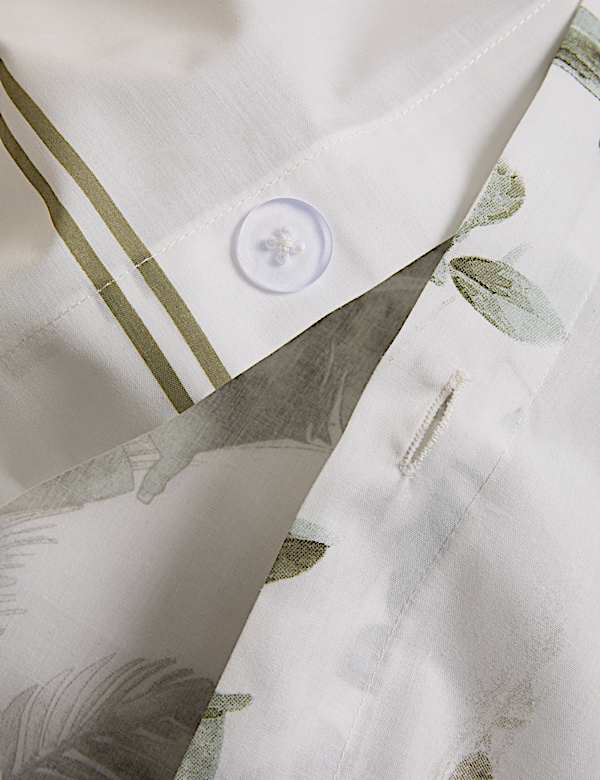 Pure Cotton Botanical Reversible Bedding Set - LV
