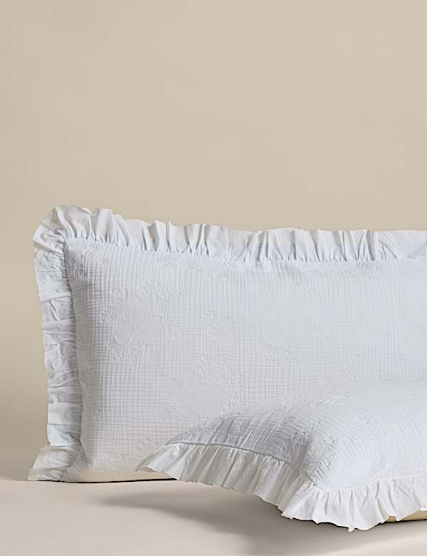 Żakardowy komplet pościeli w kwiaty 100% bawełny - PL