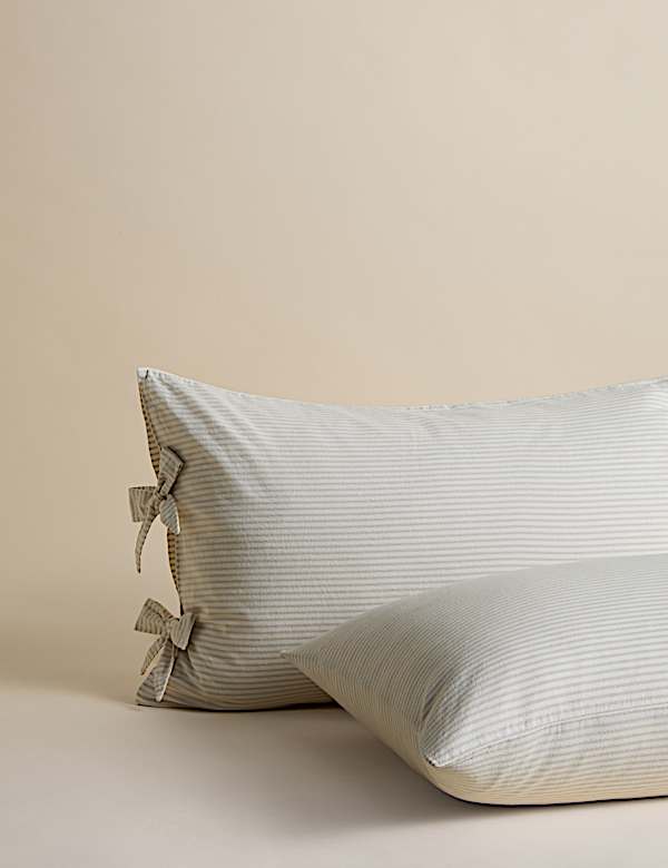 Pure Cotton Striped Tie Bedding Set - AU