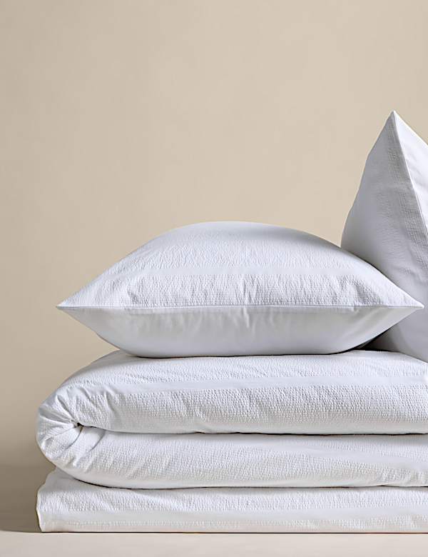 Pure Cotton Striped Seersucker Bedding Set - BN